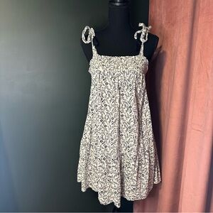 Old Navy Floral Print Dress with Bow Straps